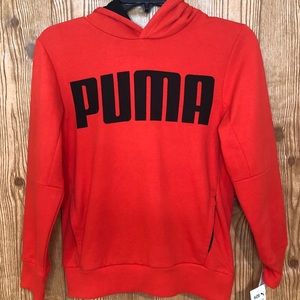 NEW PUMA KIDS' BOYS YOUTH RED POCKET HOODIE